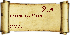 Pallag Adélia névjegykártya